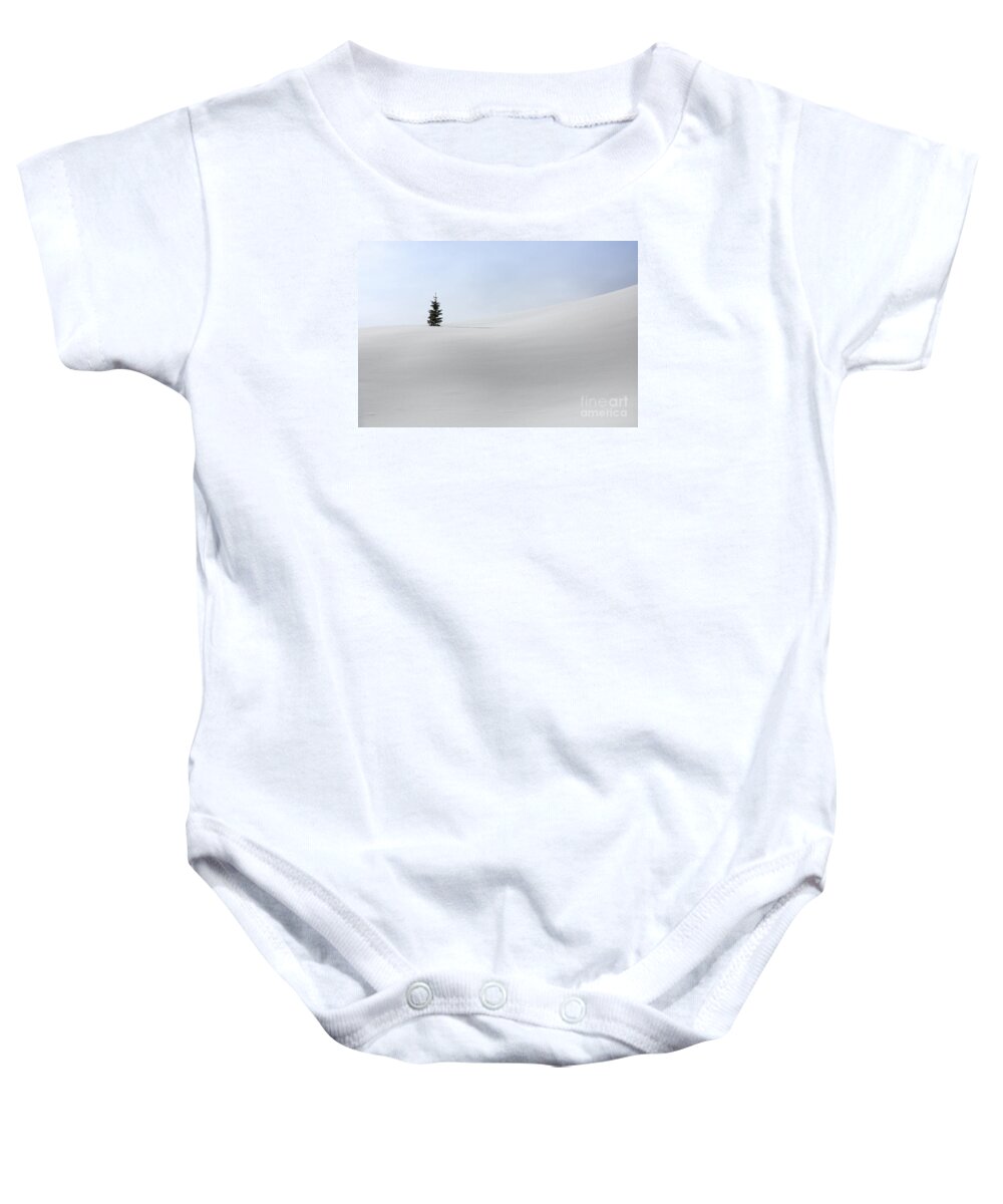 Minimalist Baby Onesie featuring the photograph Contemplation by Angela Moyer