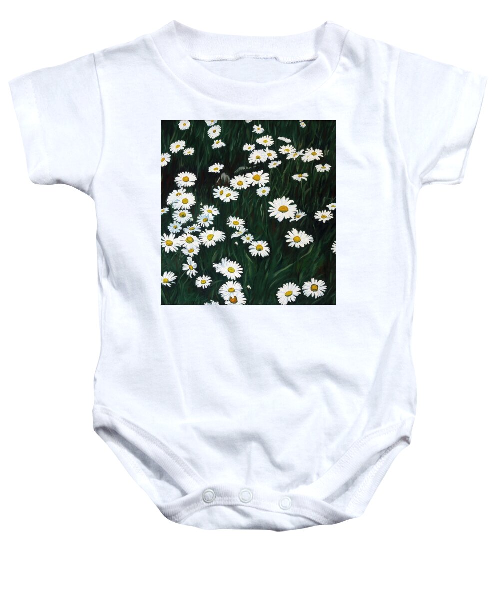 74 Baby Onesie featuring the painting Daisy Bouquet by Phil Chadwick
