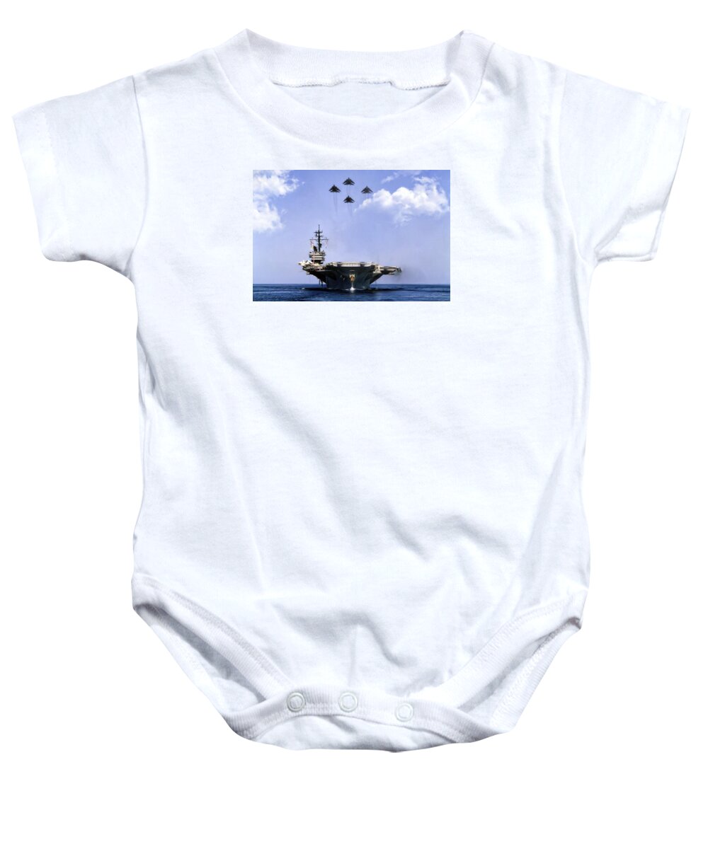 Aviation Baby Onesie featuring the digital art Days Of Wine And Roses by Peter Chilelli