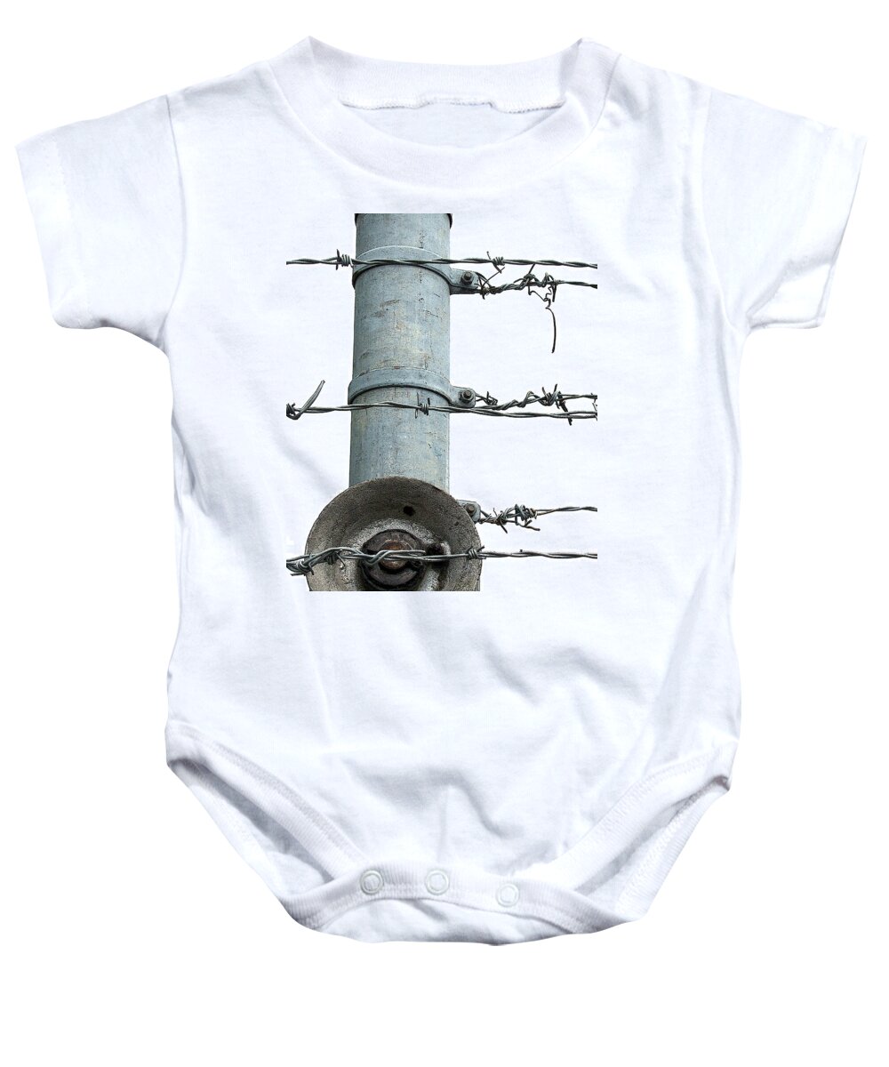 Industrial Baby Onesie featuring the photograph Desired Level of Sullen and Cool by Char Szabo-Perricelli