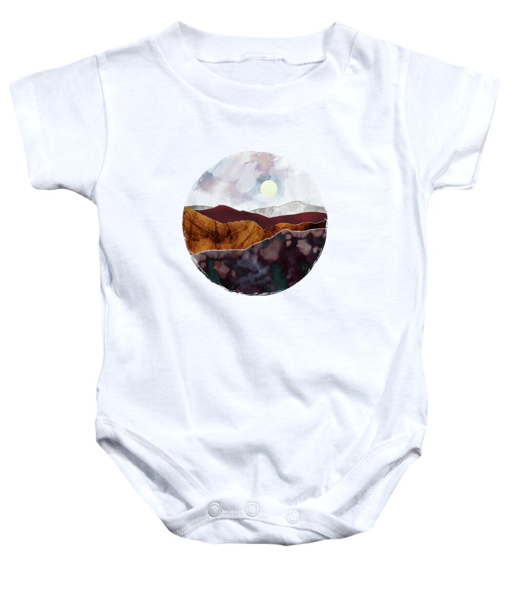 Light Baby Onesie featuring the digital art Distant Light by Katherine Smit