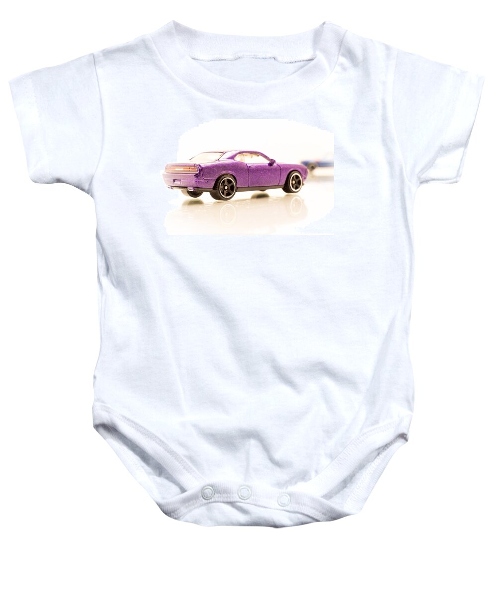 Dodge Challenger Baby Onesie featuring the photograph Dodge Challenger by Wade Brooks