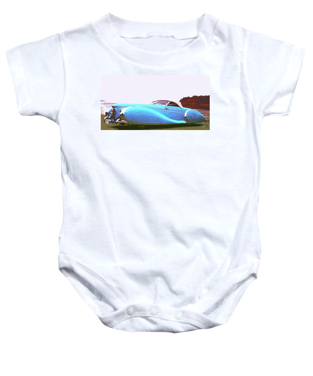 Automobiles Baby Onesie featuring the painting Dream Car by CHAZ Daugherty
