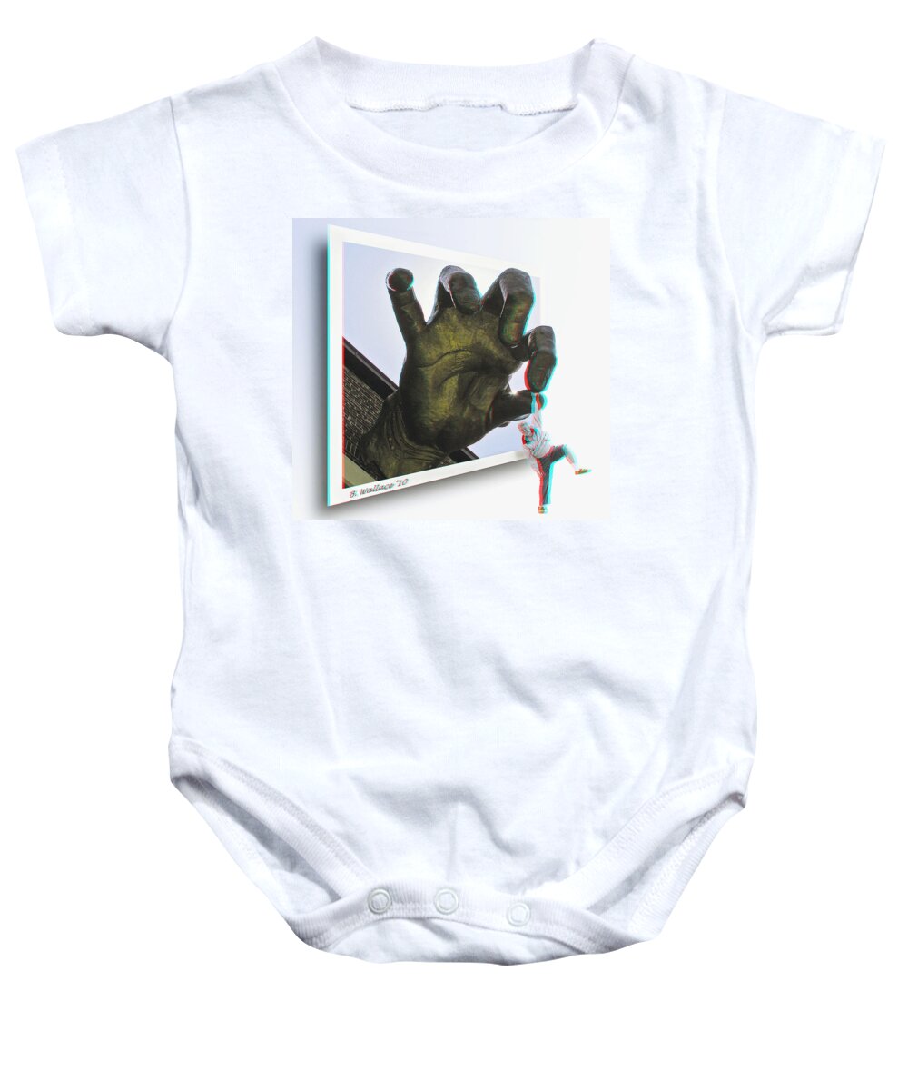 3d Baby Onesie featuring the photograph Drop Out - Use Red-Cyan 3D glasses by Brian Wallace