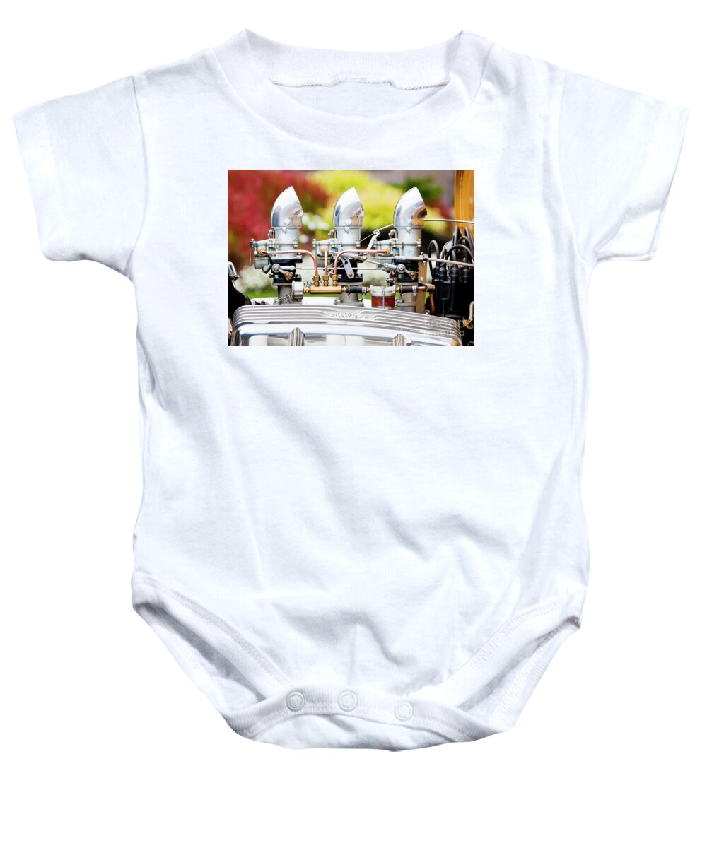 Edelbrock Baby Onesie featuring the photograph Edelbrock side view by Chris Dutton