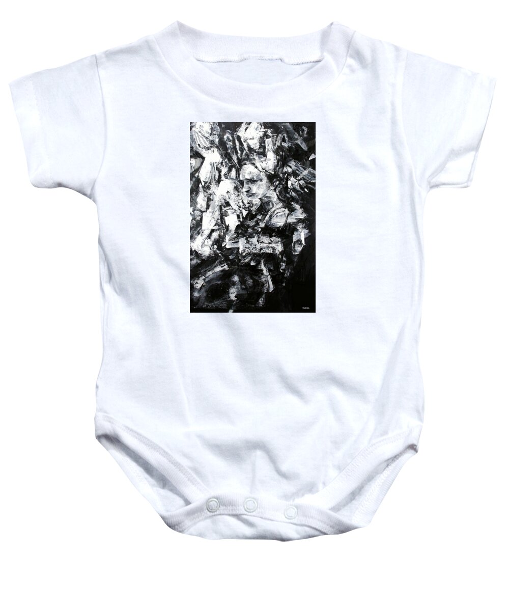 Effortless Baby Onesie featuring the painting Effortless Entropy by Jeff Klena