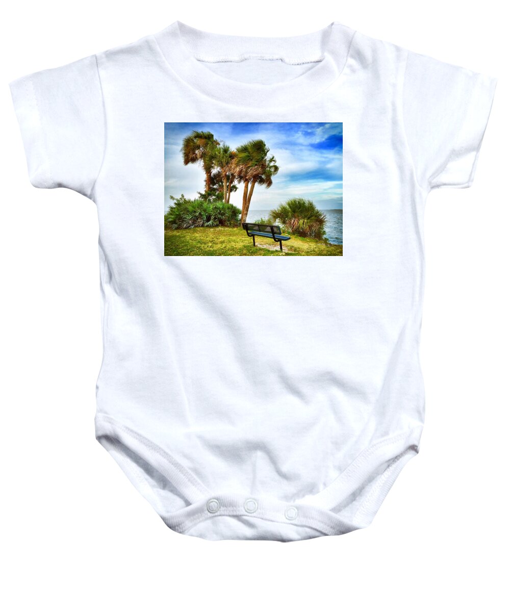 Blue Sky Baby Onesie featuring the photograph Esperare by Carlos Avila
