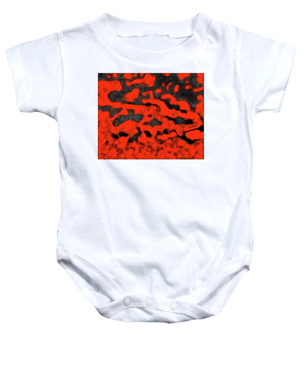 Abstract Baby Onesie featuring the photograph Essence of Snake by Gina O'Brien