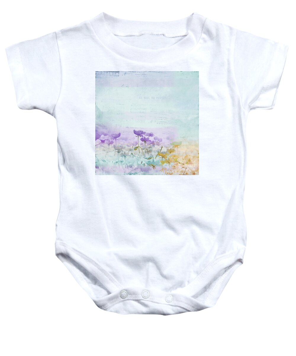 Flowers Baby Onesie featuring the photograph Flanelle - 02tc4j24 by Variance Collections