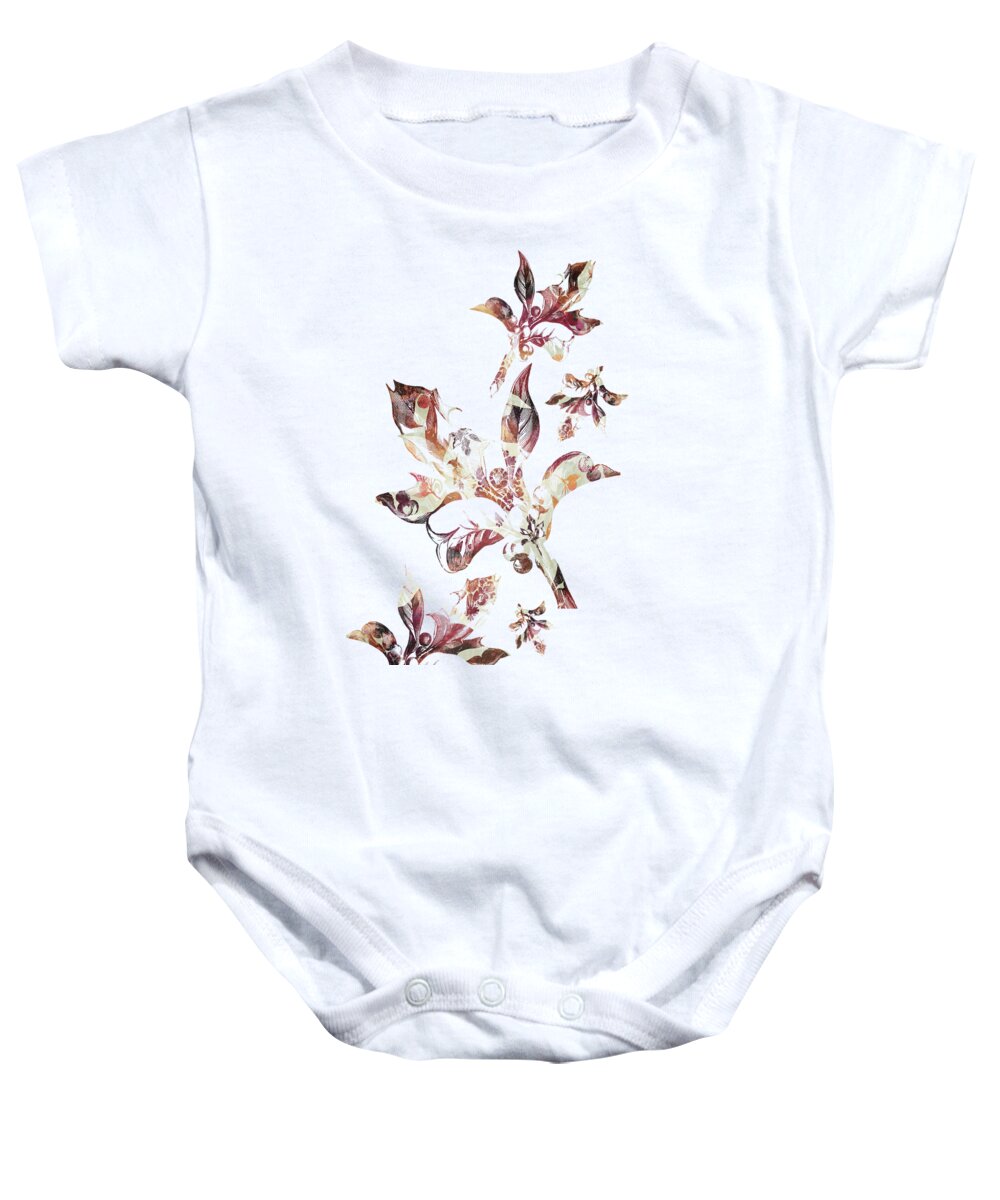 Floral Baby Onesie featuring the digital art Floral Decor by Katherine Smit