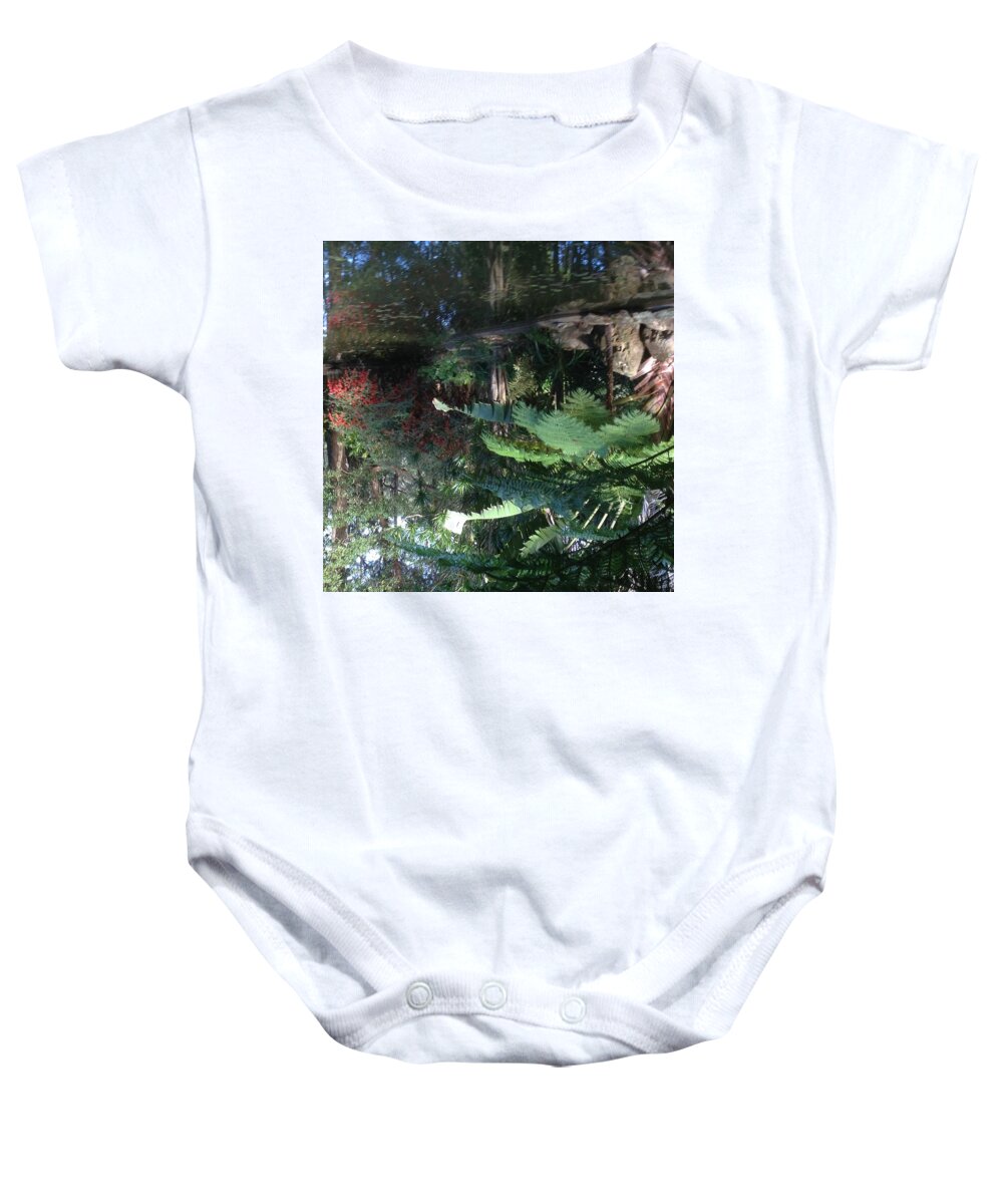 Flowers Baby Onesie featuring the photograph Flower Reflections #1 Jordan River by Susan Grunin