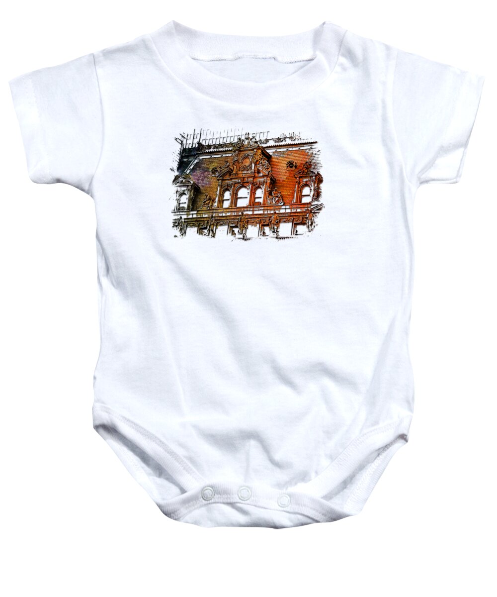 Forefathers Baby Onesie featuring the photograph Forefathers Earthy Rainbow 3 Dimensional by DiDesigns Graphics