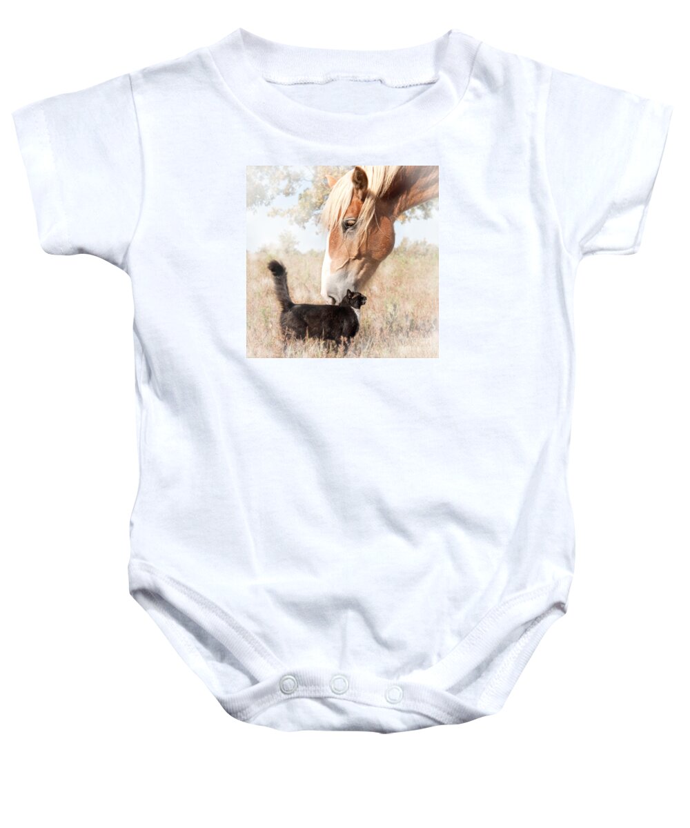 Friendship Baby Onesie featuring the photograph Dreamy Friendship by Sari ONeal