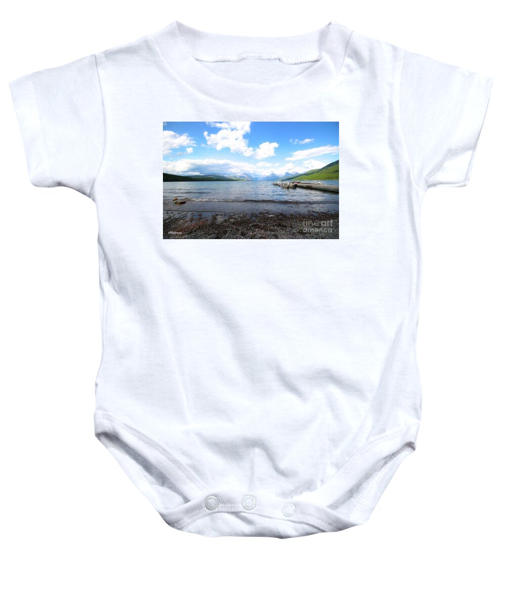 Lake Mcdonald Baby Onesie featuring the photograph Glacier National Park Lake McDonald Three by Veronica Batterson