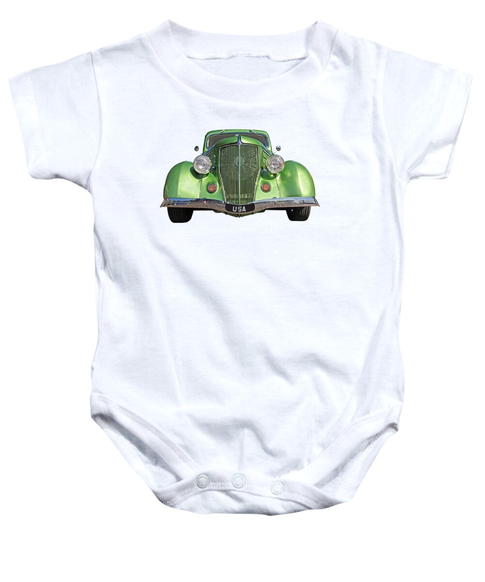 Hotrod Baby Onesie featuring the photograph Go Green by Gill Billington