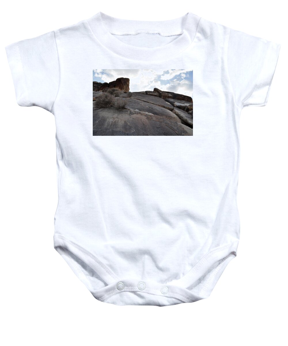 Grapevine Canyon Petroglyphs Baby Onesie featuring the photograph Grapevine Canyon by Kyle Hanson