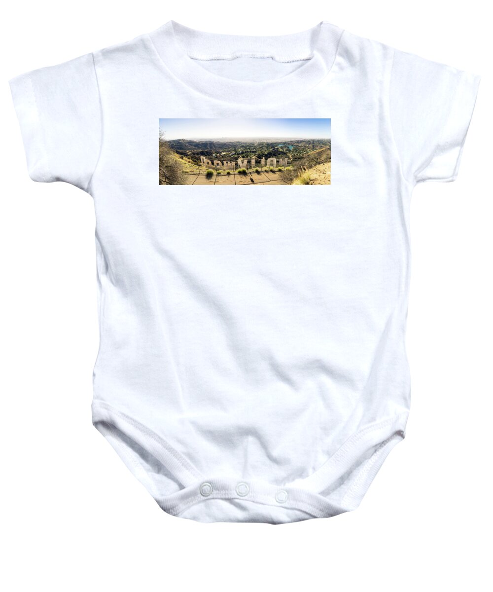 Hollywood Baby Onesie featuring the photograph Hollywood by Michael Weber