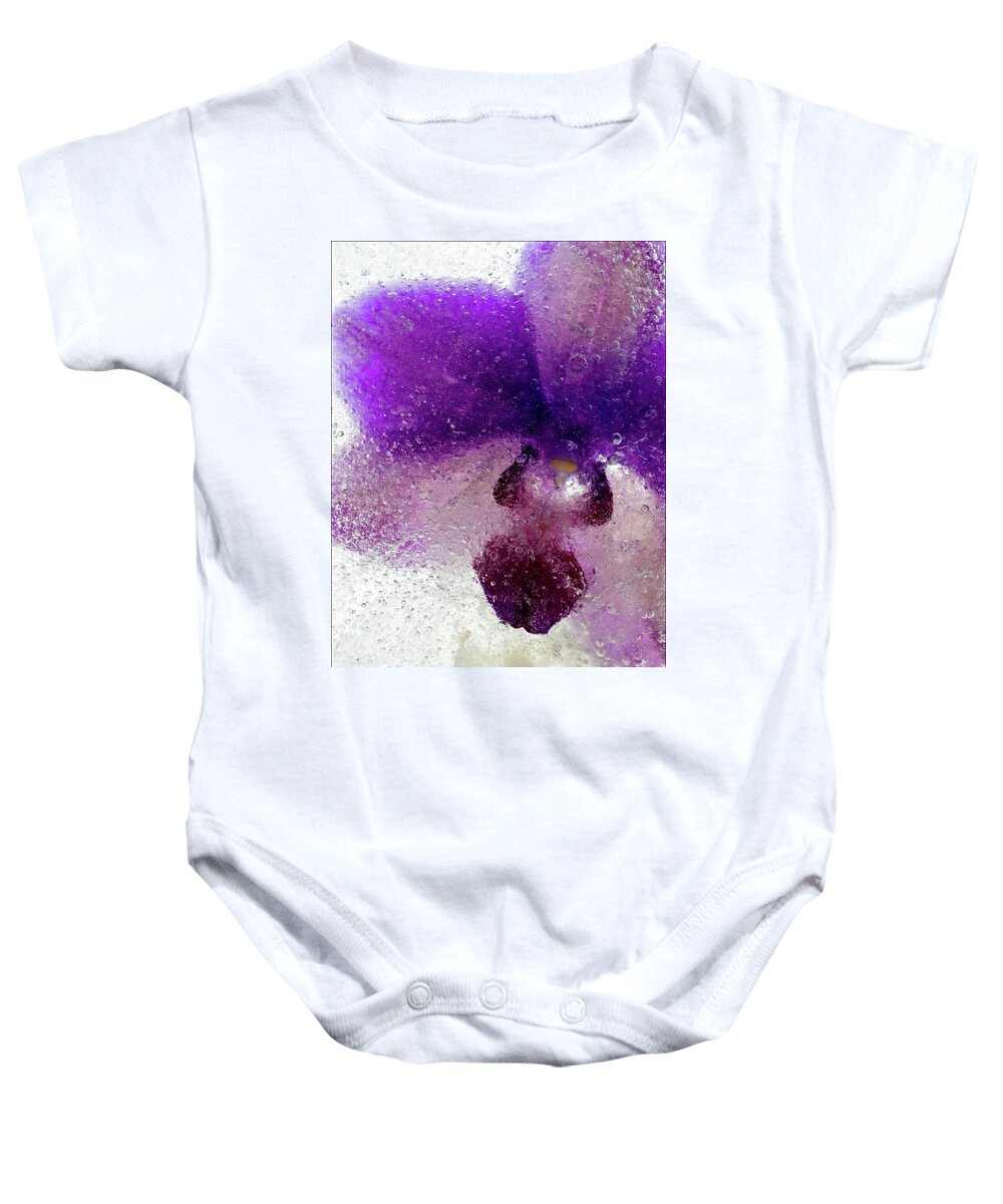Flowers Baby Onesie featuring the photograph Ice Flower #5 by Jarmo Honkanen