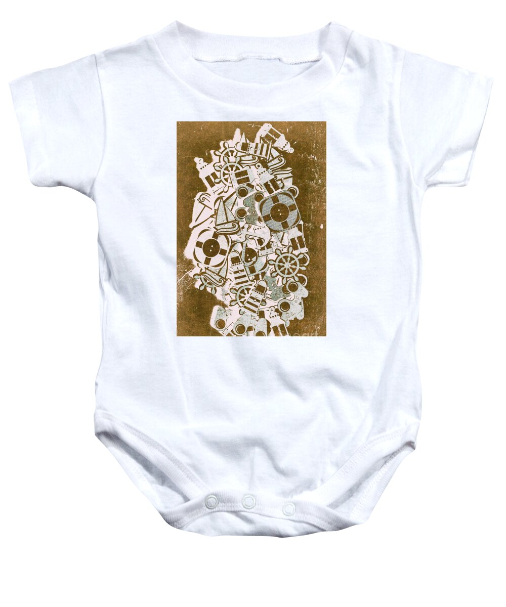 Marine Baby Onesie featuring the photograph Icon Island by Jorgo Photography