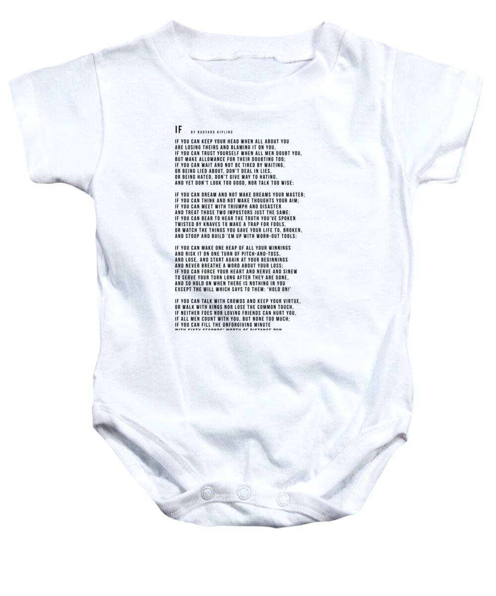 If Baby Onesie featuring the photograph IF #minimalism by Andrea Anderegg