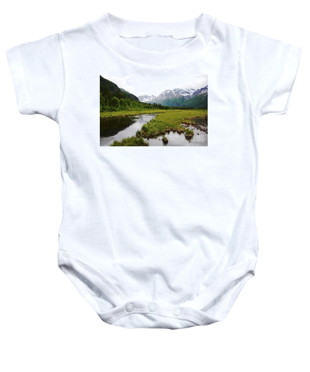 Alaska Baby Onesie featuring the photograph In Road To Denali by Lorenzo Cassina