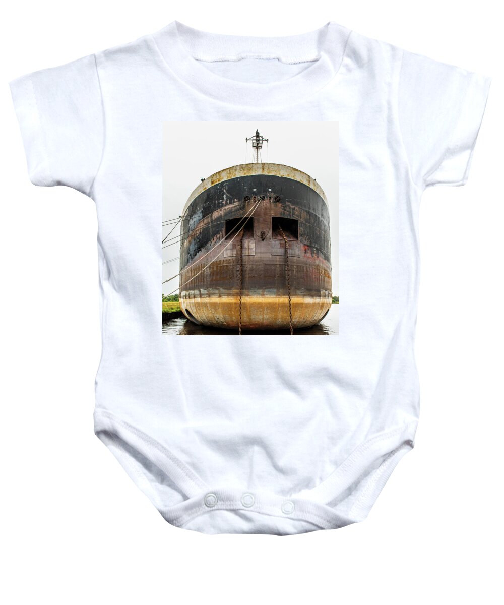 Indiana Harbor Baby Onesie featuring the photograph Indiana Harbor by Paul Freidlund