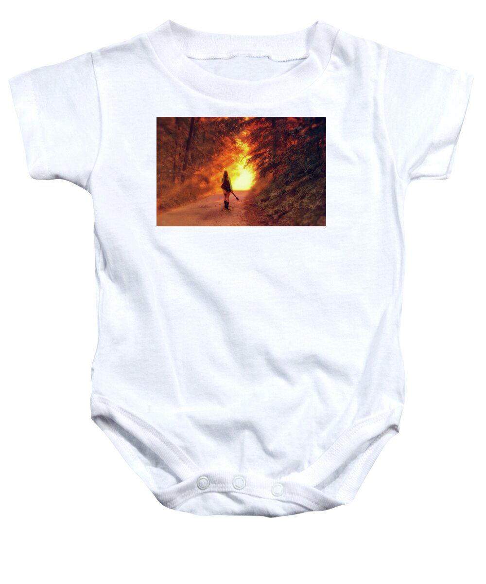 Musician Baby Onesie featuring the photograph Into the light by Lilia S