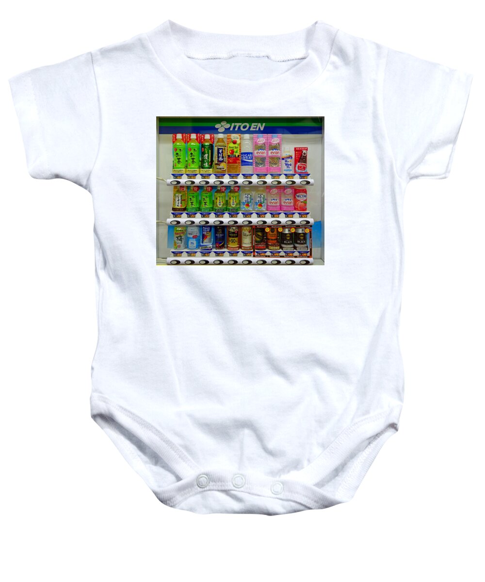 Ito En Baby Onesie featuring the photograph Ito En Vending by Robert Meyers-Lussier