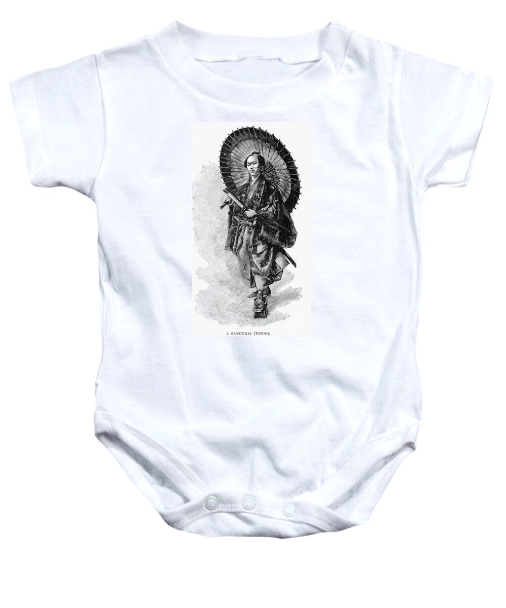 1893 Baby Onesie featuring the photograph Japan: Samurai, 1893 by Granger