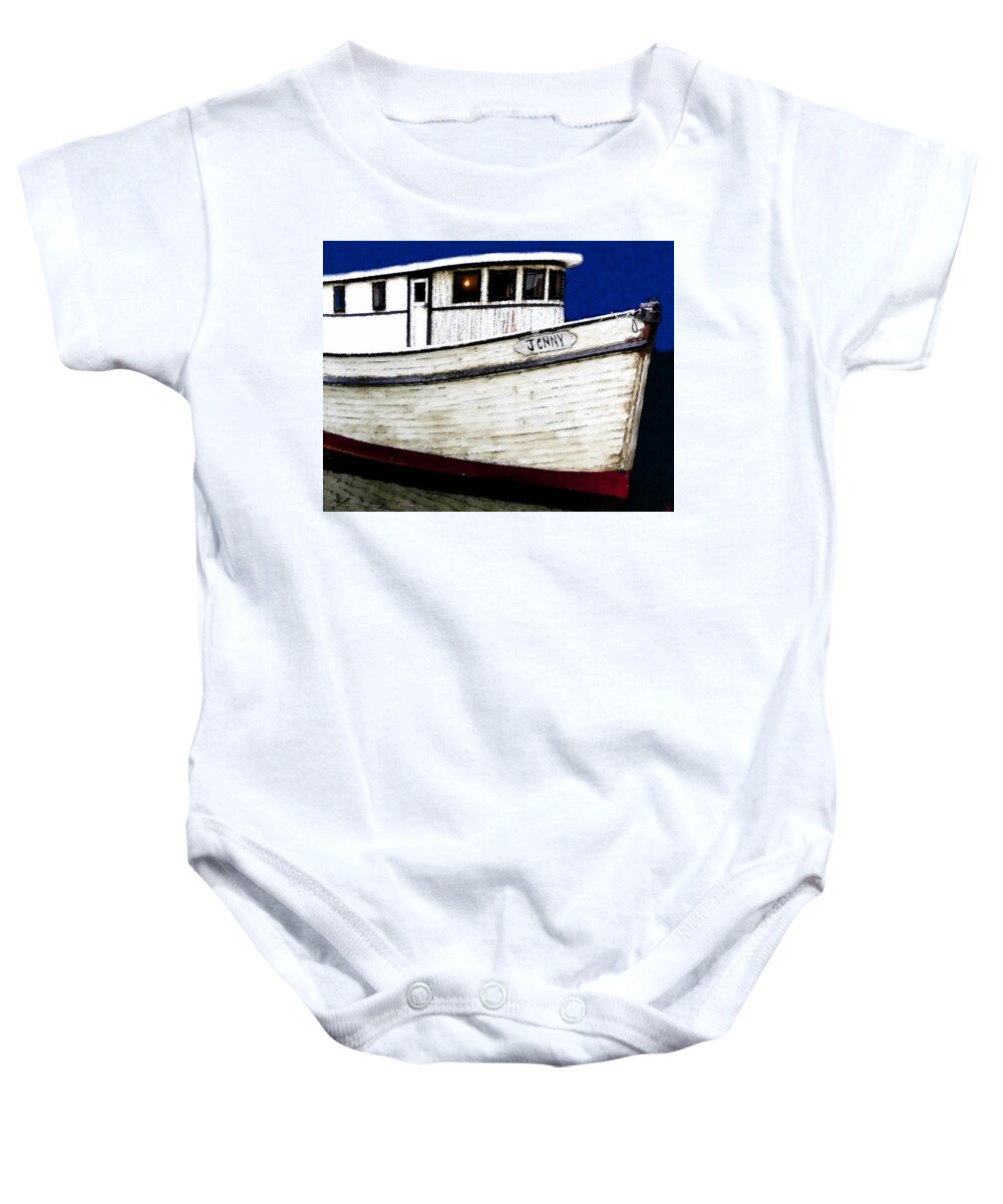 Art Baby Onesie featuring the painting Jenny by David Lee Thompson