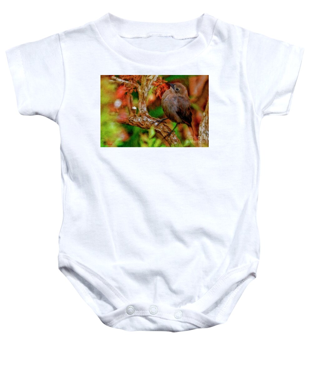  Baby Onesie featuring the photograph Just Perching by Blake Richards