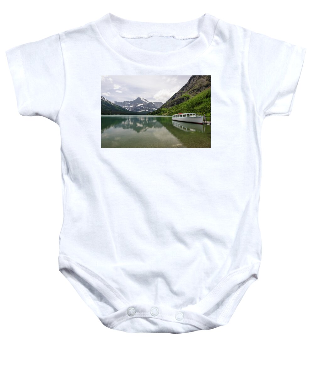 Glacier Baby Onesie featuring the photograph Lake Josephine by Margaret Pitcher