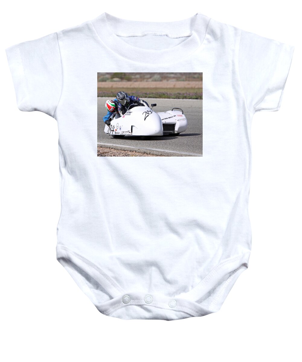 Side Car Baby Onesie featuring the photograph Leaning by Shoal Hollingsworth