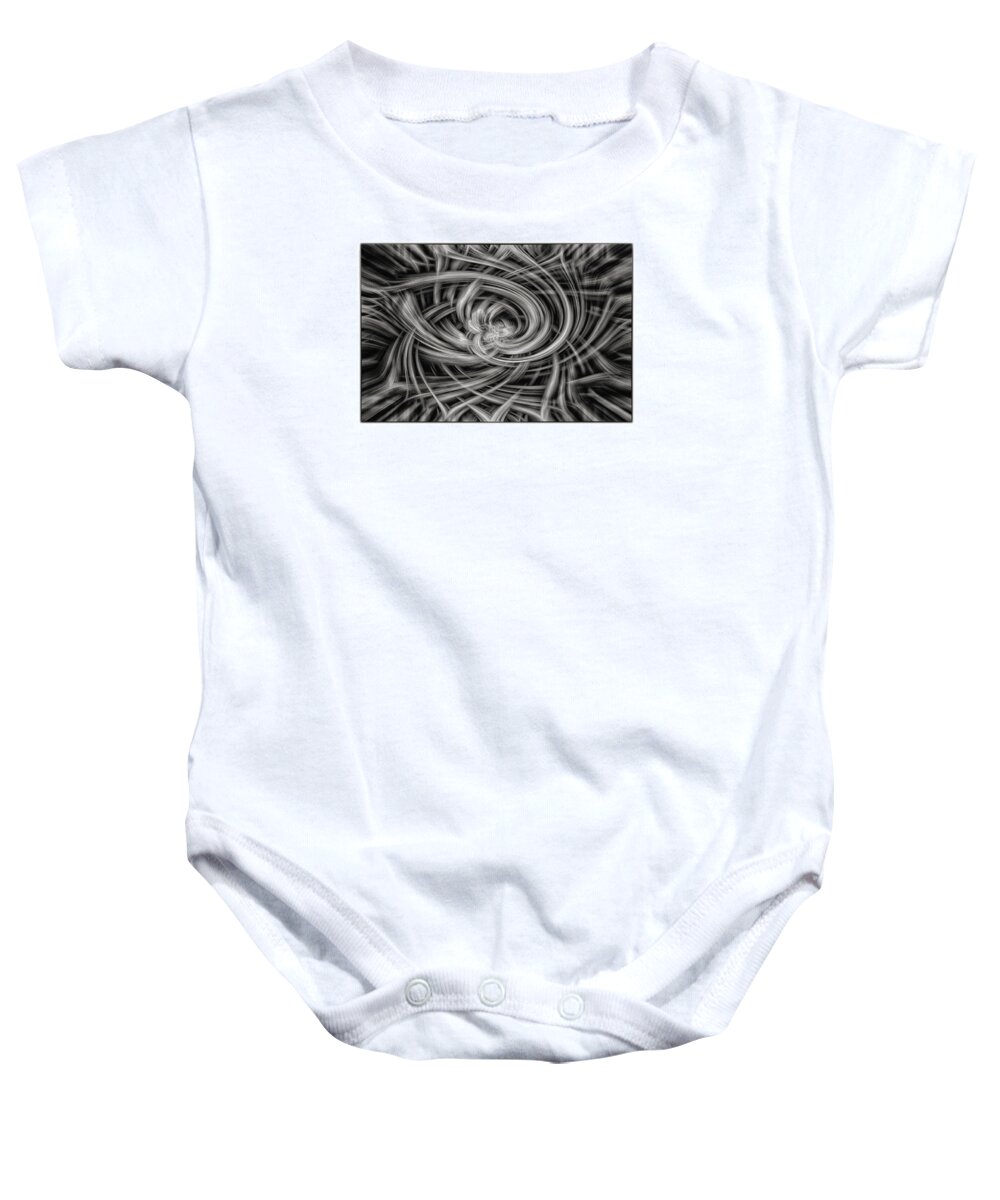 Drawings Baby Onesie featuring the photograph Lifes Little Pathways by Elaine Malott