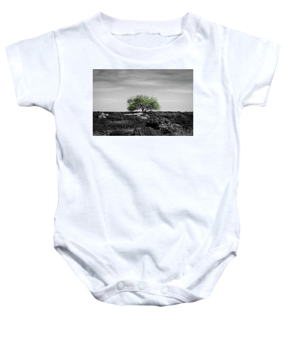 Plants Baby Onesie featuring the photograph Lonely Tree by Daniel Murphy