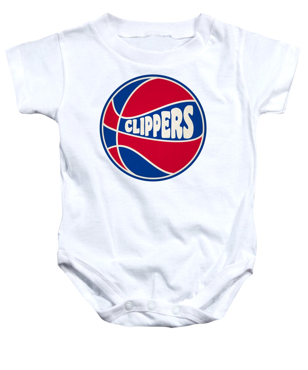 Clippers Baby Onesie featuring the photograph Los Angeles Clippers Retro Shirt by Joe Hamilton