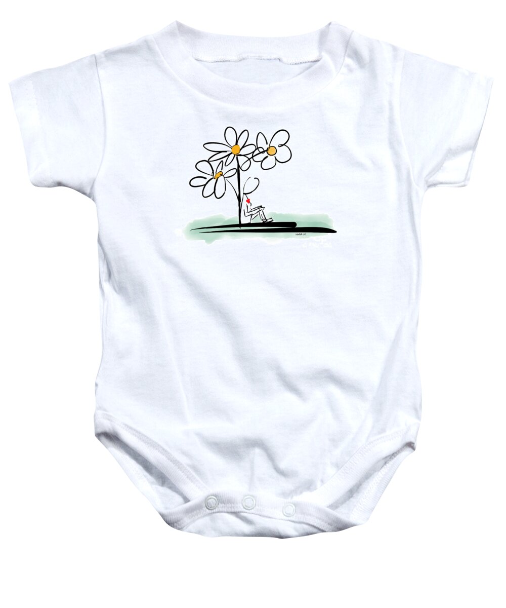 Love Baby Onesie featuring the photograph Miss you by Haleh Mahbod