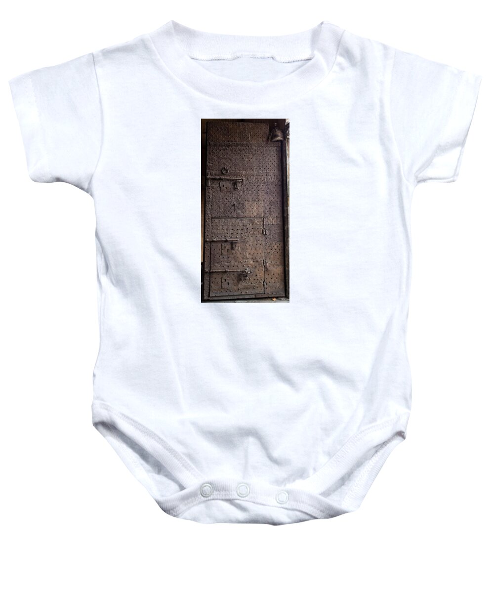 Lucca Baby Onesie featuring the photograph Lucca Portal by Gary Karlsen
