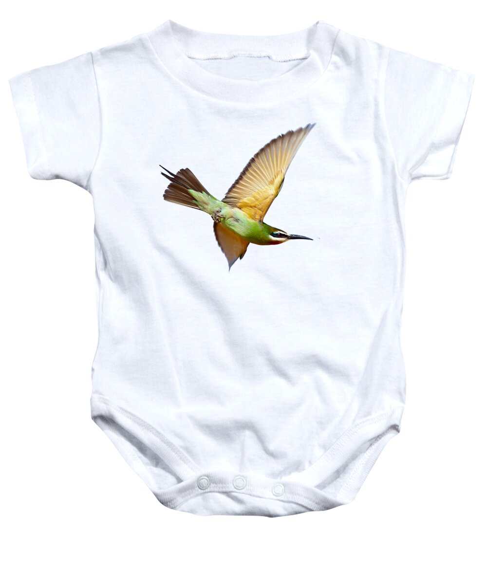 Bee-eater Baby Onesie featuring the photograph Madagascar Bee-eater T-shirt by Tony Mills