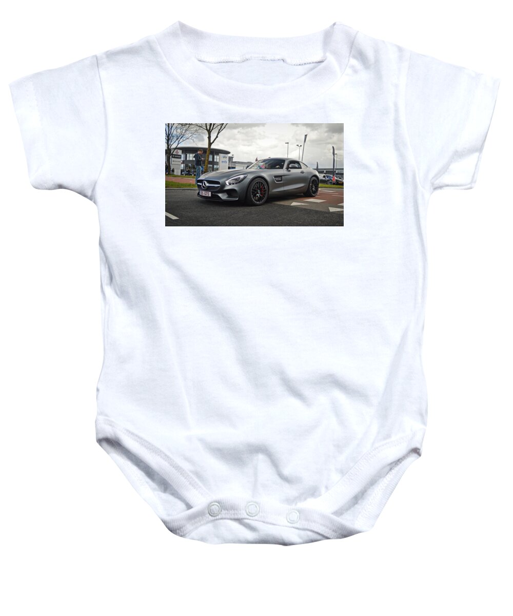 Mercedes Baby Onesie featuring the photograph Mercedes AMG GTS by Sportscars OfBelgium