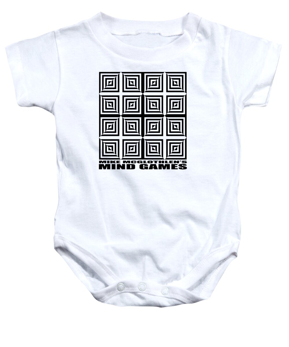 T-shirt Baby Onesie featuring the digital art Mind Games 28SE by Mike McGlothlen