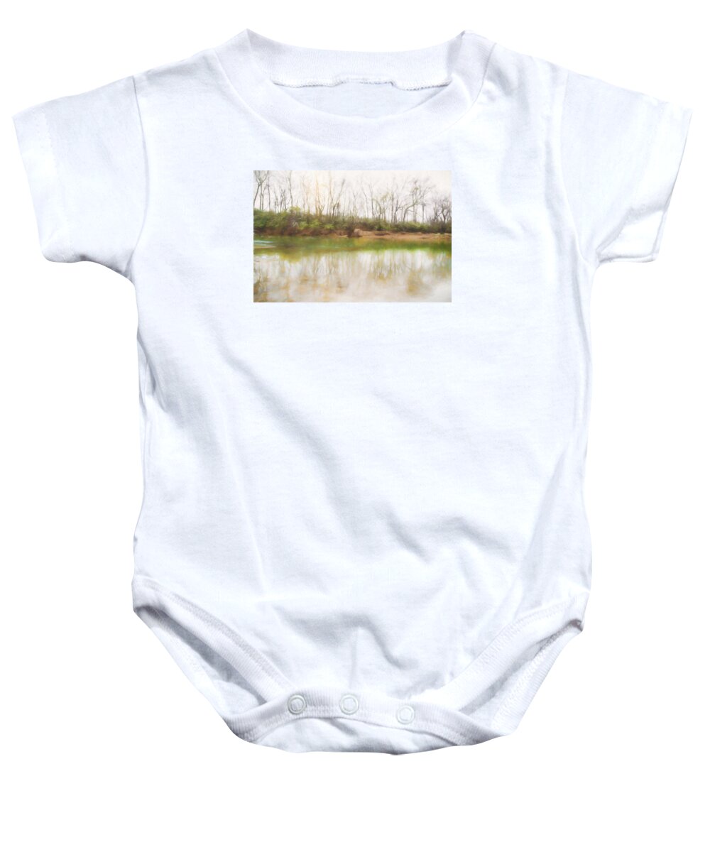Still Life Photography Baby Onesie featuring the photograph Misty Morning by Mary Buck