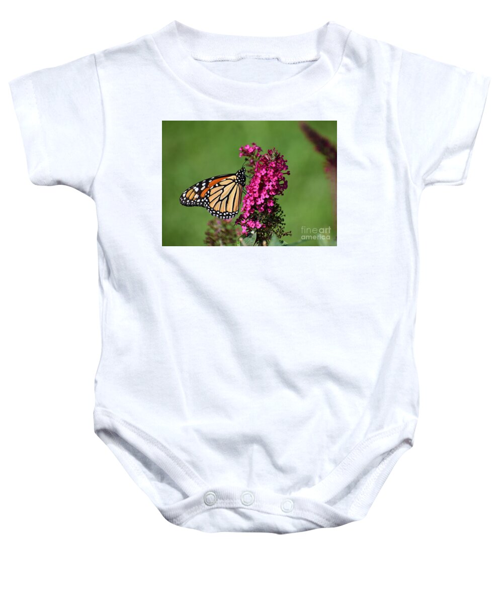 Flowers Baby Onesie featuring the photograph Monarch by Christina Verdgeline