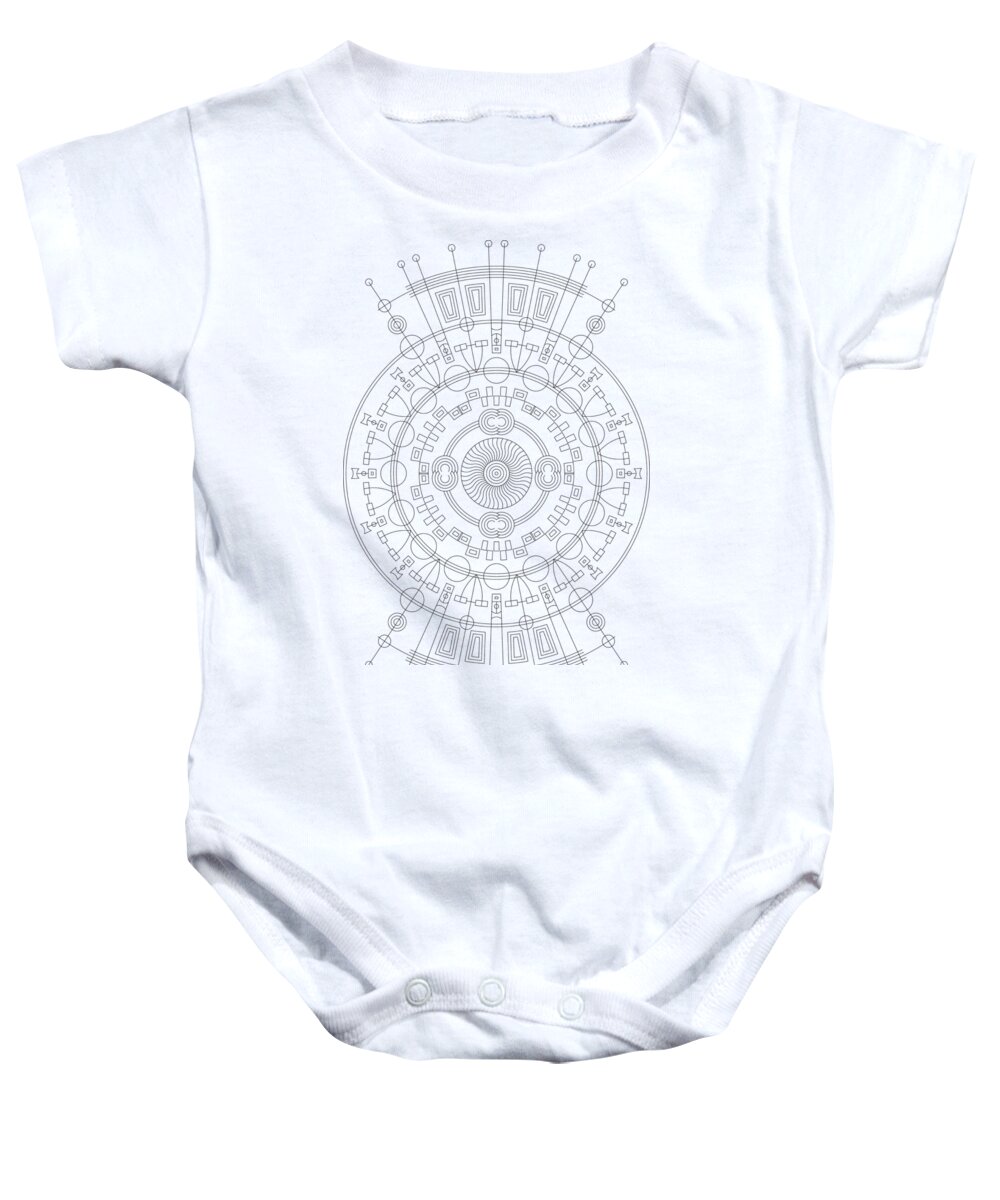 Relief Baby Onesie featuring the digital art Mother by DB Artist
