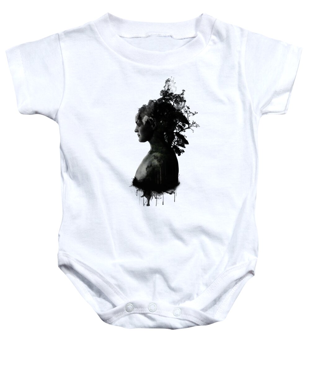 Earth Baby Onesie featuring the mixed media Mother Earth by Nicklas Gustafsson