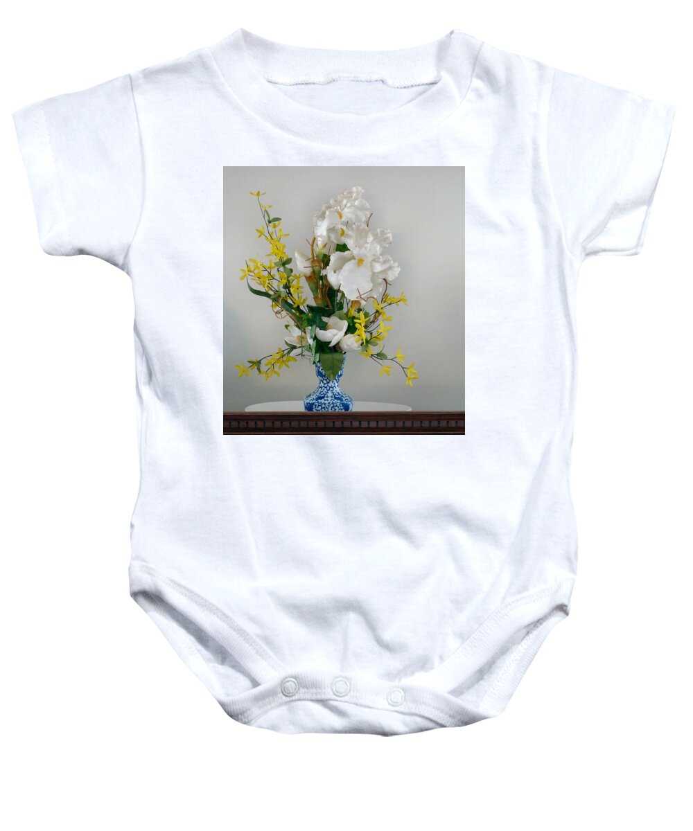 Flower Baby Onesie featuring the photograph Nantucket Floral - 2 by Lin Grosvenor