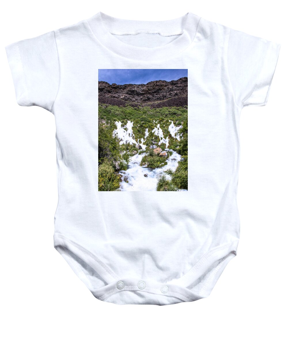 2016 Baby Onesie featuring the photograph Niagra Springs Idaho Journey Landscape Photography by Kaylyn Franks by Kaylyn Franks
