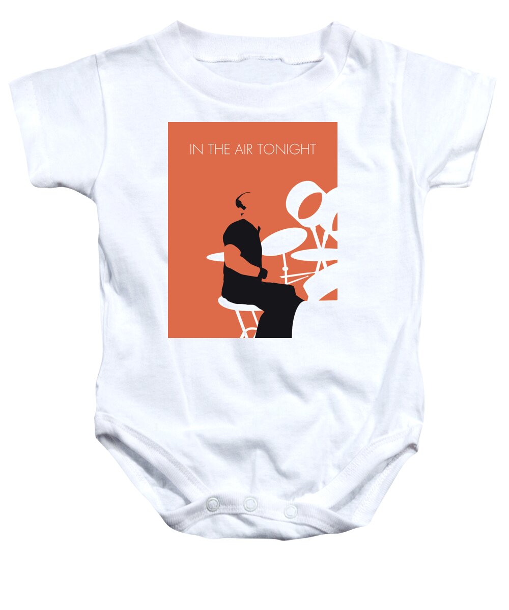 Phil Baby Onesie featuring the digital art No163 MY Phil Collins Minimal Music poster by Chungkong Art