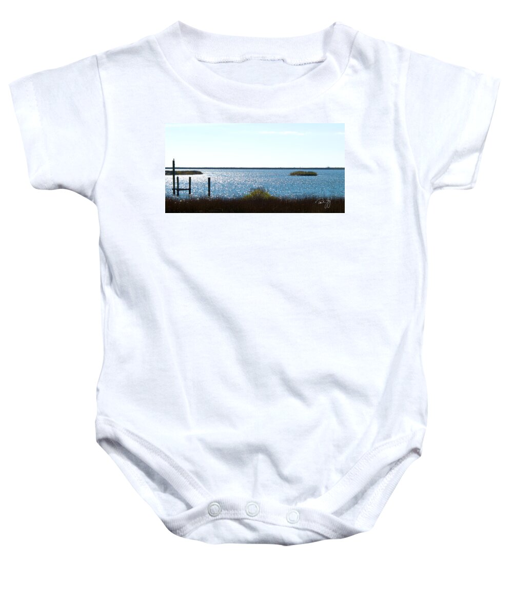 Gulf Of Mexico Baby Onesie featuring the photograph Ocean Springs Mississippi by Paul Gaj