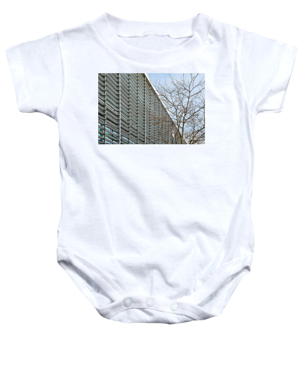 Office Building Baby Onesie featuring the photograph Office building by Colin Rayner